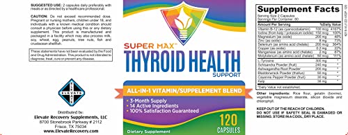 3-Month Thyroid Support Supplement (All-in-1 Formula) with 14 Active Ingredients - AB Mystery