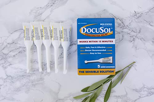 Docusol Docusate Sodium Mini Enema ml, Clear, 0.84 Fl Oz - AB Mystery