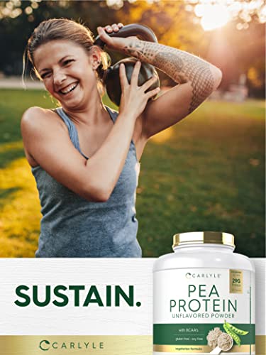 Carlyle Pea Protein Powder with BCAA'S 7lb | Unflavored | 29G Protein | Non-GMO, Gluten - AB Mystery