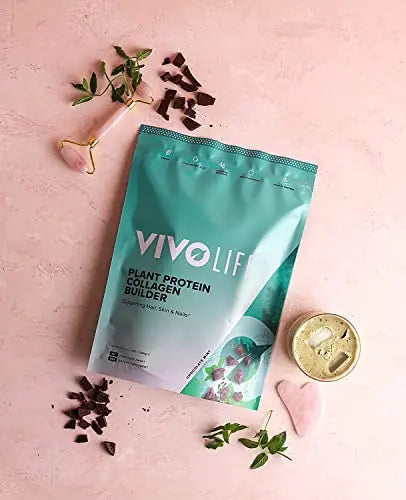 Vivo Life - Plant Protein Collagen Builder with Vitamin C, Amino Acids and Hyaluronic Acid - AB Mystery