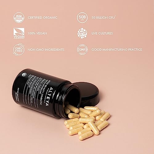 Alteya Organics Beauty Prebiotics + Probiotics and Rose Extracts, Skin Beauty from Within Supplement - AB Mystery