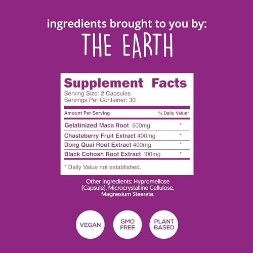 Happy Healthy Hippie Hormone Balance for Women - PMS Support Supplement & Menopause - AB Mystery