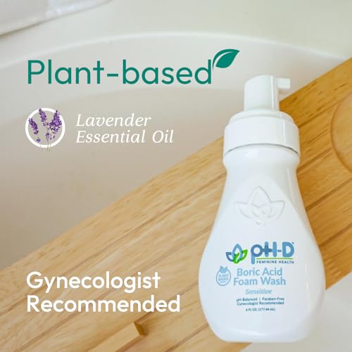 pH-D Feminine Health - Boric Acid Foam Wash - pH-Balanced, Paraben-Free, and Plant-based - AB Mystery