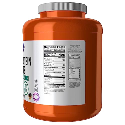 NOW Sports Nutrition, Whey Protein Isolate, 25 g With BCAAs, Creamy Vanilla Powder - AB Mystery