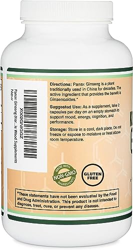 Ginseng Capsules (Korean Red Ginseng Extract, Panax Ginseng 10% Ginsenosides) - AB Mystery