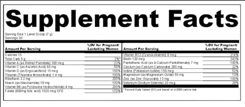 MAKE TIME Prenatal Health Powder Supplement for Women with Folate and Biotin MAKE TIME