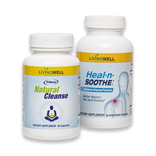 HEAL-N-SOOTHE Natural Cleanse Supplement Proteolytic Enzyme and Natural Digestive