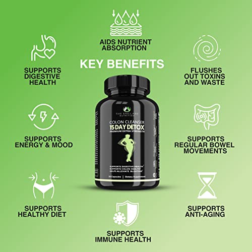 THE ENCLARE NUTRITION Colon Cleanser Detox. Premium 15 Day Fast-Acting Diet Pills - AB Mystery