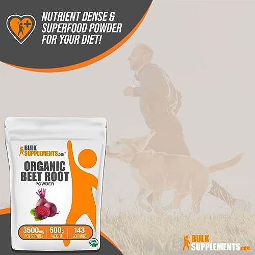 BULKSUPPLEMENTS.COM Organic Beet Root Powder - Beet Powder Organic, Beetroot - AB Mystery