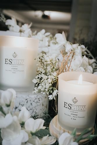 Jasmine | 5.5oz | Luxury Candle | Scented Candle | Aromatherapy | Essential Fragrance Oils - AB Mystery