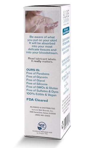 Aloe Cadabra Natural Water Based Personal Lube, Organic Lubricant for Her, Him & Couples, Unscented - AB Mystery