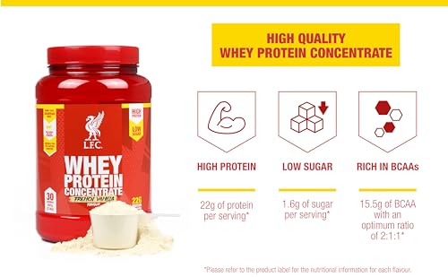 LFC Whey Protein Powder Cookies & Cream Flavour 908g 15.5g naturally-occurring BCAAs Vector Consumer