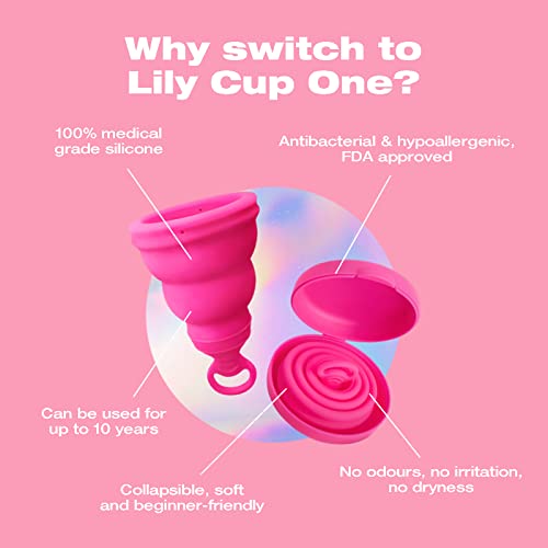 Intimina Lily Cup One - Collapsible Disposable Menstrual Cups for Beginners, Small Menstrual Cup - AB Mystery