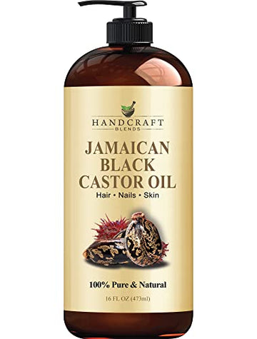 Handcraft Blends Jamaican Black Castor Oil for Hair Growth, Eyelashes and Eyebrows