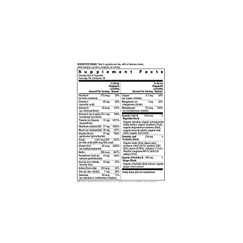 Rainbow Light Prenatal Multivitamin, Immune Support, 120 Capsules (Package May Vary) Rainbow Light