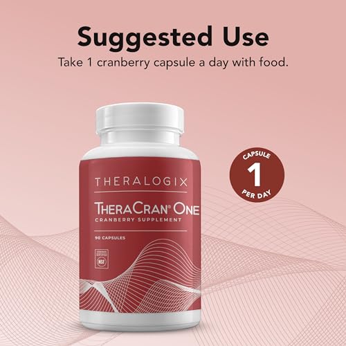 Theralogix TheraCran One Cranberry Capsules - 90-Day Supply - Cranberry Supplement - AB Mystery