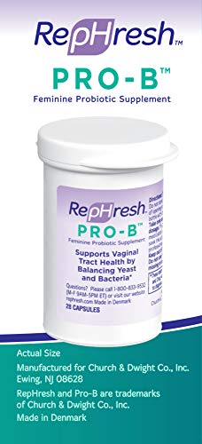 NEW RepHresh Pro-B Feminine Probiotic Supplement Non- Dairy Formula/Vegetarian Capsule, 28ct - AB Mystery