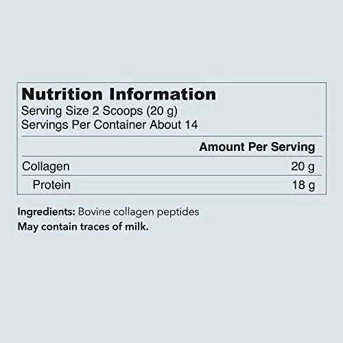 Collagen Supplements, Vital Proteins Hydrolyzed Collagen Peptides Powder (Type I, III) - Unflavored 284g Canister VITAL PROTEINS