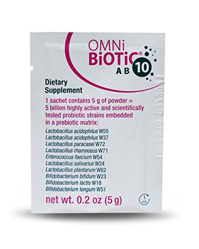 OMNi BiOTiC AB 10 - Clinically Tested Restorative Probiotic - Supports & Restores Gut Flora & Digestion - AB Mystery