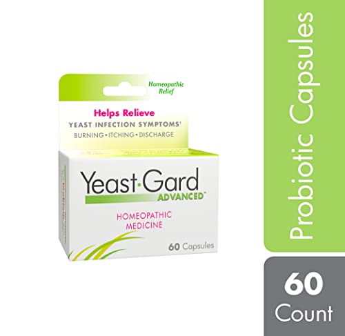 YeastGard Advanced Homeopathic Remedy Capsules - 60 count Bottle - AB Mystery