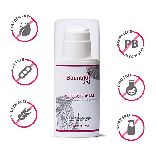 Bountiful Bird Organic Herbs Progesterone Cream, 3.5 oz (100 g) - AB Mystery