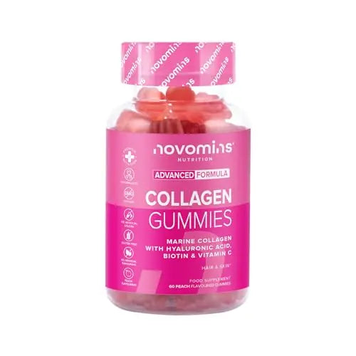 Novomins Collagen Gummies - Marine Collagen Gummies - Superior Type 1 Hydrolysed Collagen