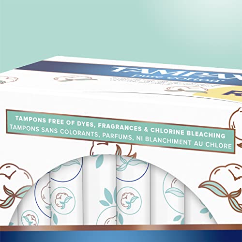 TAMPAX Pure 100% Organic Cotton Core Super Absorbency Tampons - 24 ct - AB Mystery