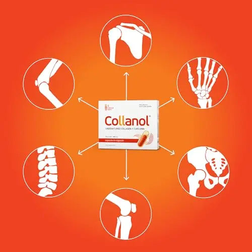 Collanol - Innovation in The Care of Healthy Joints - Liquid Formula in a Double Capsule 3D Collagen - AB Mystery