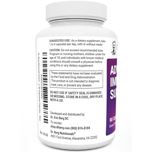 Dr. Berg's Advanced Immune Support - Daily Immunity Multi-System Defense Supplement - AB Mystery
