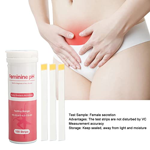 100pcs Vaginal Health PH Test Strips, Accurate Feminine pH Testing for Intimate Health - AB Mystery