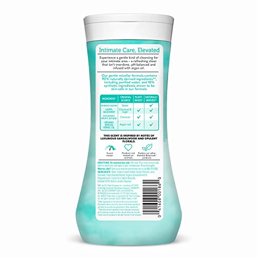 Summer's Eve Essential Botanicals Gentle Wash with Argan Oil, Removes Odor, pH balanced, 12 fl oz - AB Mystery