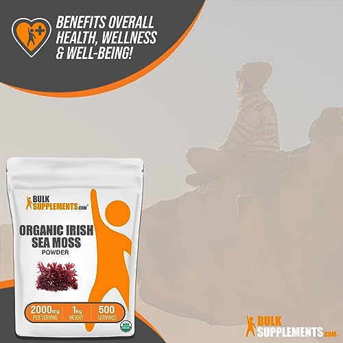 BULKSUPPLEMENTS.COM Organic Irish Sea Moss Powder - Sea Moss Supplement - AB Mystery