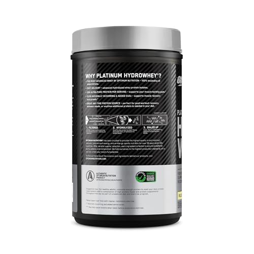 Optimum Nutrition Platinum Hydrowhey Protein Powder, 100% Hydrolyzed Whey Protein - AB Mystery