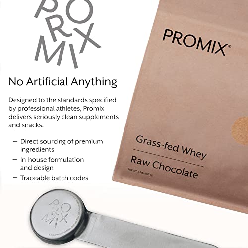 Promix Whey Protein Powder, Raw Chocolate - 2.5lb Bulk - Grass-Fed & 100% All - AB Mystery