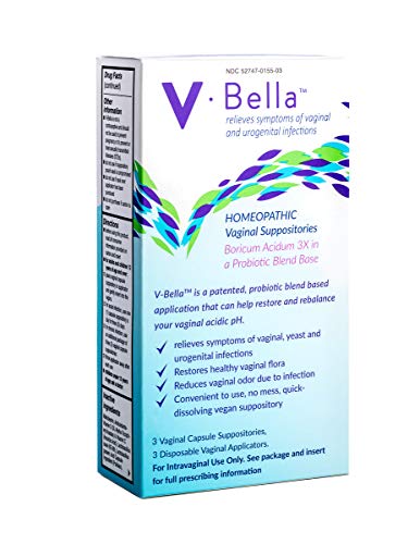 V-Bella Boric Acid + Probiotic Based Vaginal Suppositories- a More Natural Way to Refresh, Balance & Relieve - AB Mystery