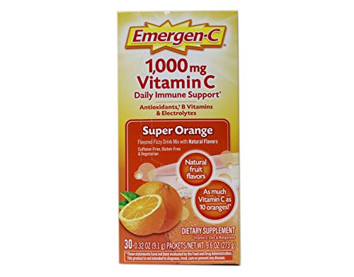 Emergen-C Super Orange Vitamin C - 30 Count (Pack of 4) (Packaging may vary) - AB Mystery