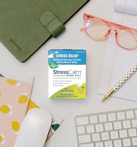 Boiron StressCalm for Relief of Stress, Anxiousness, Nervousness, Irritability, and Fatigue - 60 Count - AB Mystery