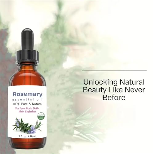 Rosemary Oil Organic Essential Natural Rosemary Oil for Hair, Pure Rosemary Essential Oil for Diffuser, 30ml - AB Mystery