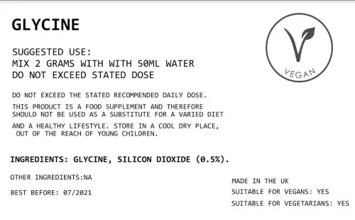 Rapid Strength Glycine Powder 100G - Amino Acid Nutritional Supplements - AB Mystery