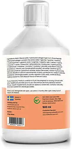 Liquid Collagen Peptides Supplement, Faster Absorption Dietary Hydrolyzed Drink Ved