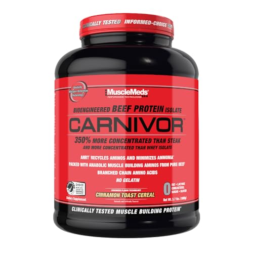 MuscleMeds Carnivor Beef Protein Isolate, 0 Lactose, 0 Sugar, 0 Fat, 0 Cholesterol - AB Mystery
