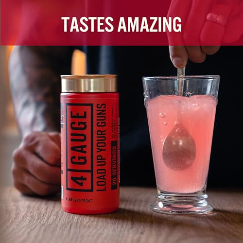 4 Gauge Natural Preworkout Without The Jitters | 30 Servings | Nitric Oxide Booster - AB Mystery