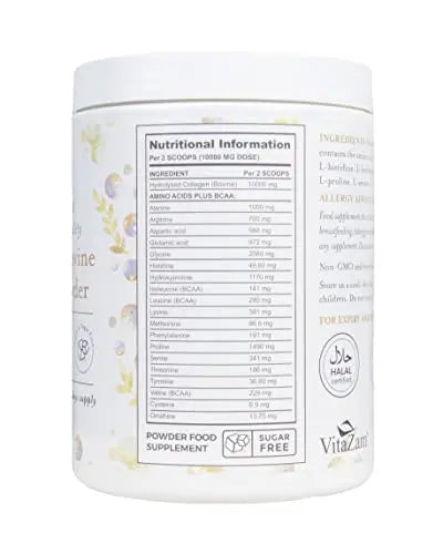 Vitazam Bovine Collagen Peptides - Hydrolyzed Type 1 & 3 Collagen Powder Protein Supplement for Healthy - AB Mystery