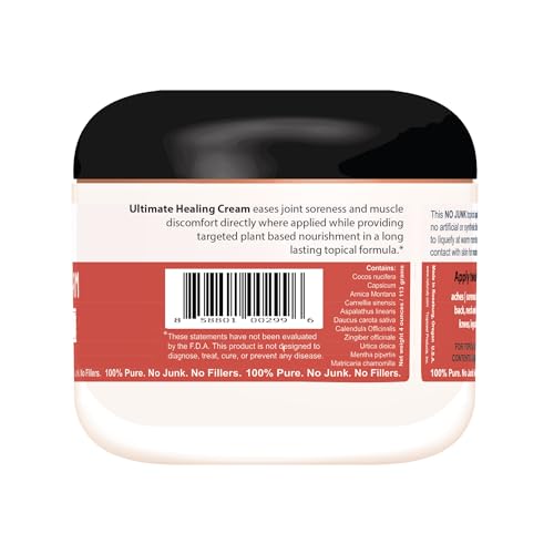 Naturulz Ultimate Healing Cream 4 Ounce Fast-Acting Topical for Backs, Knees, Shoulders, Muscles - AB Mystery