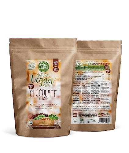 Ekopura Natural Vegan Protein - Chocolate - 500g | 76% Protein | 100% Plant-Based Ingredients Ekopura