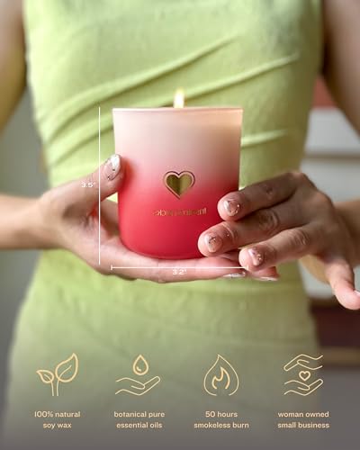 Inspired Picks Refreshing Green Candle – Wood Sage & Sea Salt w/Gold Stemmed Leaves Symbol - AB Mystery