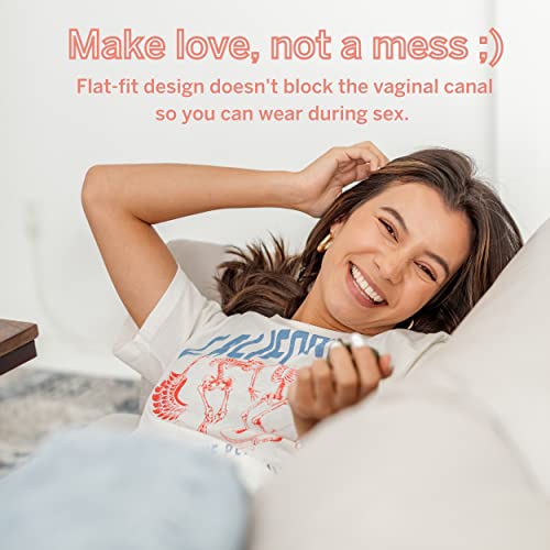 Pixie Cup 2 Menstrual Discs - Most Comfortable Reusable Period Discs - Removable Stem - AB Mystery