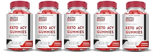 (5 Pack) Activboost Keto ACV Gummies Advanced Formula 1000MG Active Boost - AB Mystery