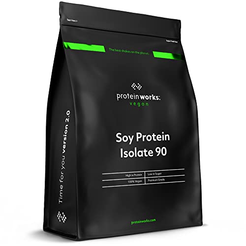Protein Works Soy Protein 90 (Isolate) Protein Powder | 100% Plant-Based | Low Fat | No Added Sugar Protein Works
