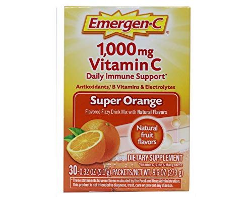 Emergen-C Super Orange Vitamin C - 30 Count (Pack of 4) (Packaging may vary) - AB Mystery
